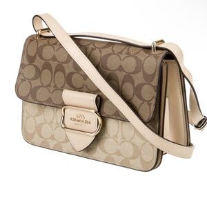 Coach Morgan Square Crossbody Bag in Blocked Signature Canvas.